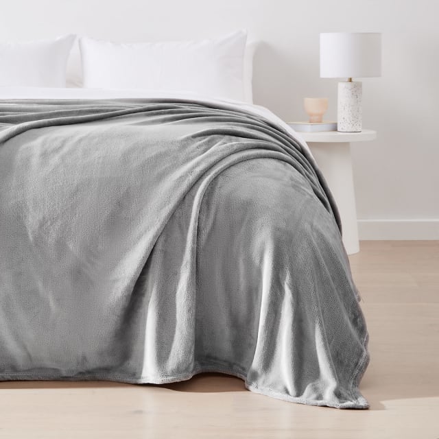 Soft Touch Blanket - Double/Queen Bed, Grey