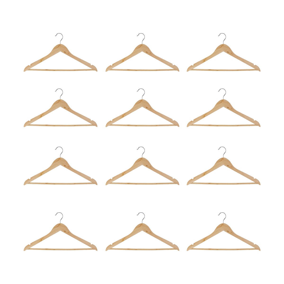 16 Wooden Hangers