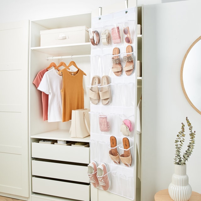 Clear Behind the Door Shoe Storage