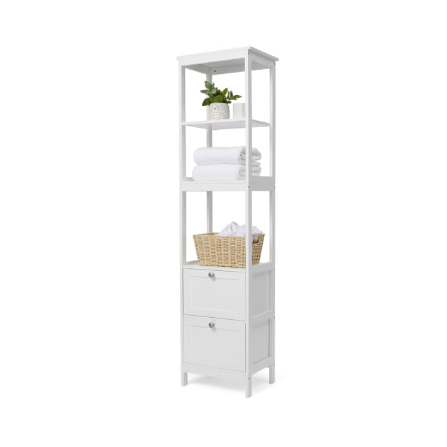 Panelled 5 Tier Shelf Unit